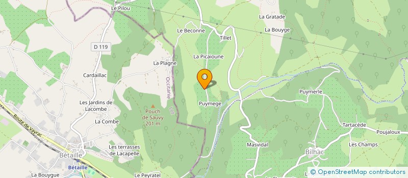 localisation de l'entreprise MONSIEUR FABIEN SAINTANGEL  QUEYSSAC-LES-VIGNES