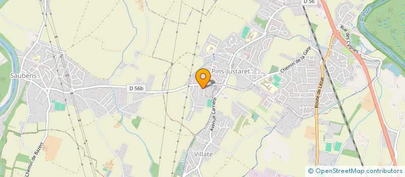 localisation de l'entreprise MONSIEUR FABIEN SALES  PINS-JUSTARET