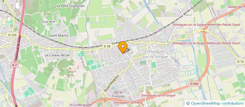 localisation de l'entreprise MONSIEUR FABIEN SALON à ENTRAIGUES-SUR-LA-SORGUE