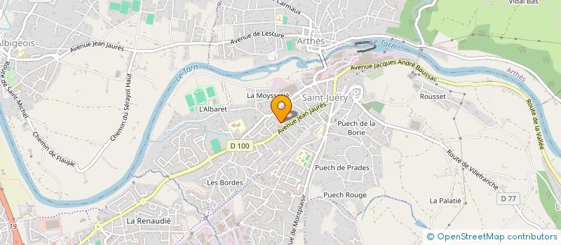 localisation de l'entreprise MONSIEUR FABIEN SANDRAGNE  SAINT-JUERY