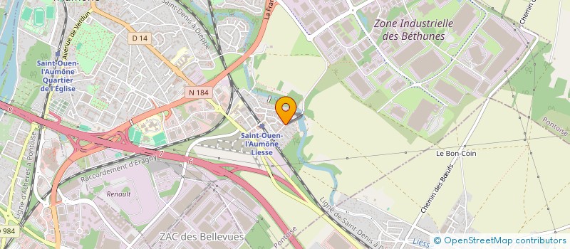 localisation de l'entreprise MONSIEUR FABIEN SANTORO  SAINT-OUEN-L'AUMONE