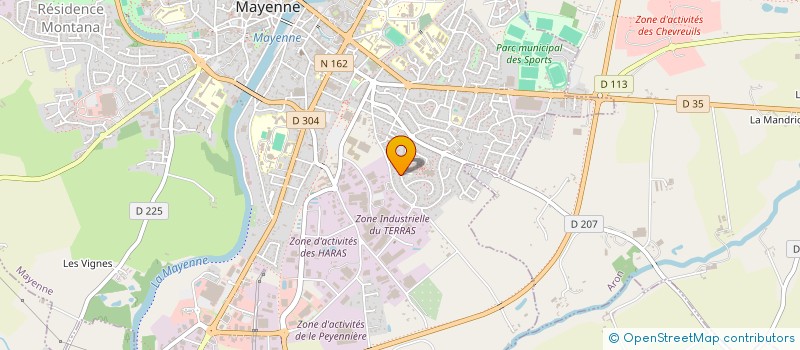 localisation de l'entreprise MONSIEUR FABIEN SAPENE à MAYENNE