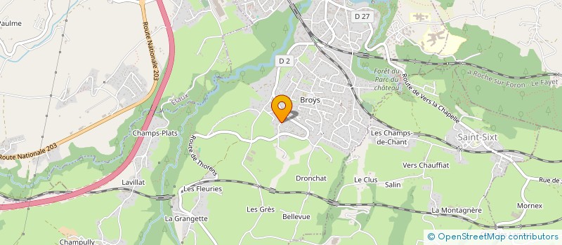 localisation de l'entreprise MONSIEUR FABIEN SARFATI  LA ROCHE-SUR-FORON