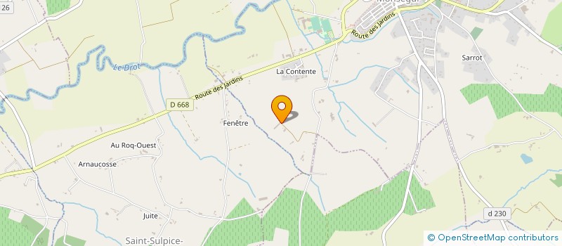 localisation de l'entreprise MONSIEUR FABIEN SAUBOUA  MONSEGUR