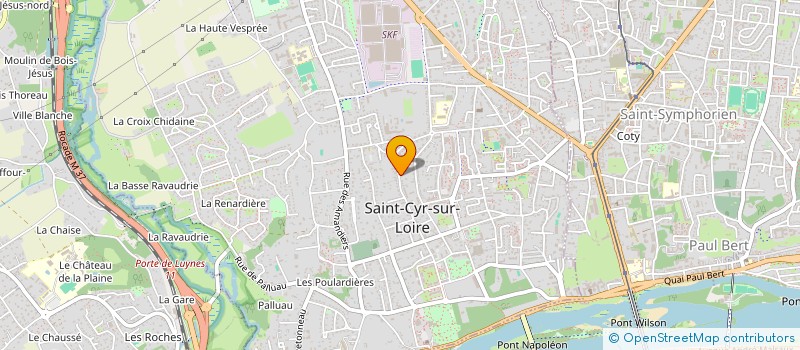 localisation de l'entreprise MONSIEUR FABIEN SAUGERE  SAINT-CYR-SUR-LOIRE