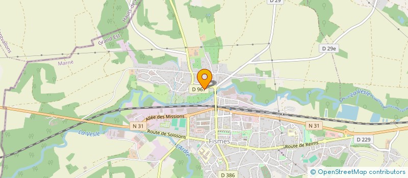 localisation de l'entreprise MONSIEUR FABIEN SAUTRET  FISMES