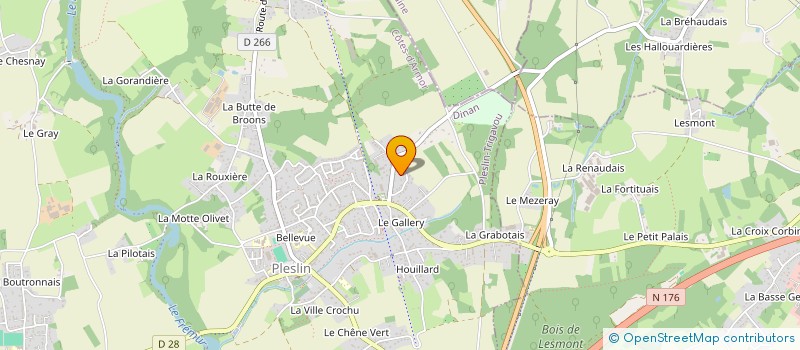 localisation de l'entreprise MONSIEUR FABIEN SAUVAGE à PLESLIN-TRIGAVOU