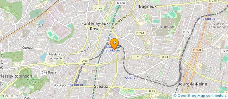 localisation de l'entreprise MONSIEUR FABIEN SAUVESTRE à FONTENAY-AUX-ROSES