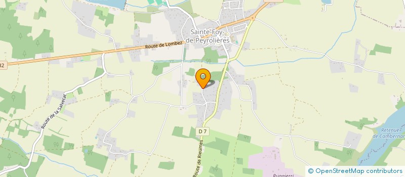 localisation de l'entreprise MONSIEUR FABIEN SAZY  SAINTE-FOY-DE-PEYROLIERES