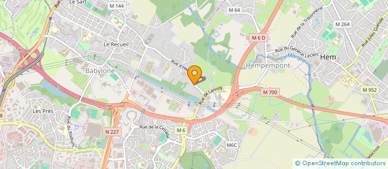 localisation de l'entreprise MONSIEUR FABIEN SCAMPS  VILLENEUVE-D'ASCQ