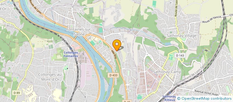 localisation de l'entreprise MONSIEUR FABIEN SCHNEIDER  FONTAINES-SUR-SAONE