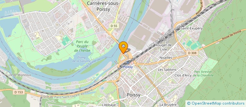 localisation de l'entreprise MONSIEUR FABIEN SECCHI à POISSY