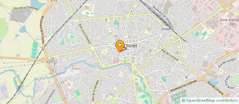 localisation de l'entreprise MONSIEUR FABIEN SECHER  CHOLET