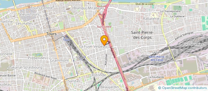 localisation de l'entreprise MONSIEUR FABIEN SELLAMI  TOURS