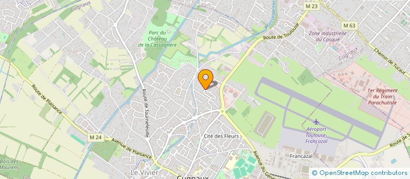 localisation de l'entreprise MONSIEUR FABIEN SERRET  CUGNAUX