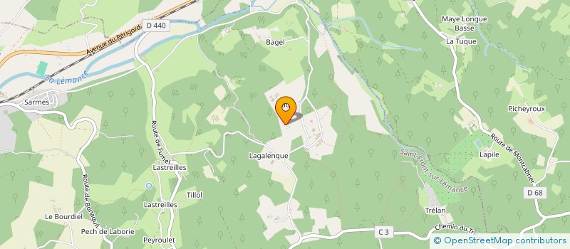 localisation de l'entreprise MONSIEUR FABIEN SIMESAK  SAINT-FRONT-SUR-LEMANCE