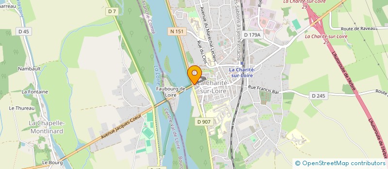 localisation de l'entreprise MONSIEUR FABIEN SIROT à LA CHARITE-SUR-LOIRE