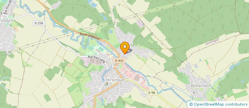 localisation de l'entreprise MONSIEUR FABIEN SPECKLIN  HIRSINGUE