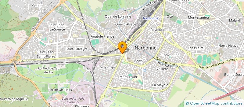 localisation de l'entreprise MONSIEUR FABIEN SUBRA à NARBONNE