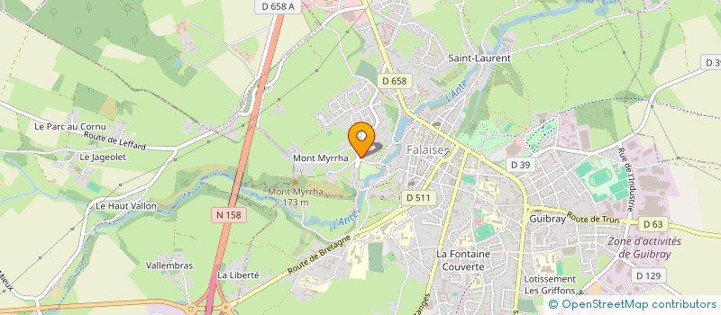 localisation de l'entreprise MONSIEUR FABIEN TABUR à FALAISE