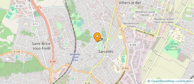 localisation de l'entreprise MONSIEUR FABIEN TARAKCI  SARCELLES