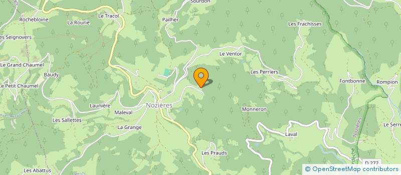 localisation de l'entreprise MONSIEUR FABIEN TARDY à NOZIERES