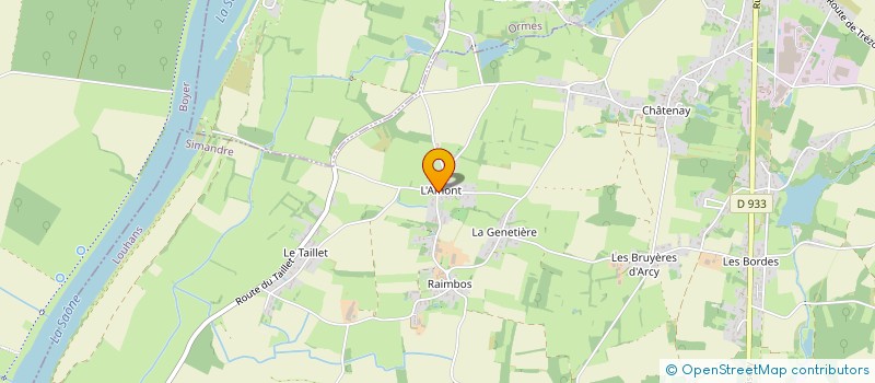 localisation de l'entreprise MONSIEUR FABIEN TERRIER  SIMANDRE