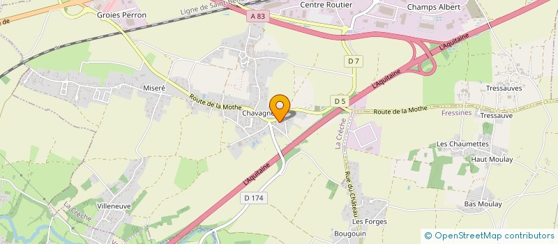 localisation de l'entreprise MONSIEUR FABIEN TESSEREAU  LA CRECHE