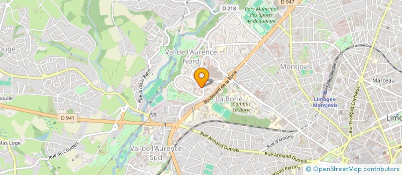 localisation de l'entreprise MONSIEUR FABIEN THIBAUT à LIMOGES