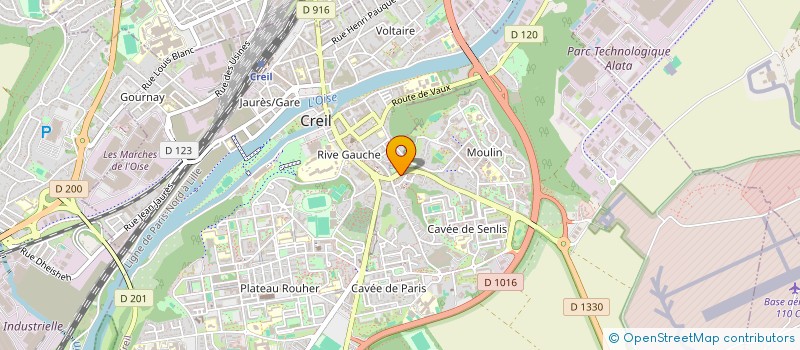 localisation de l'entreprise MONSIEUR FABIEN THIL à CREIL
