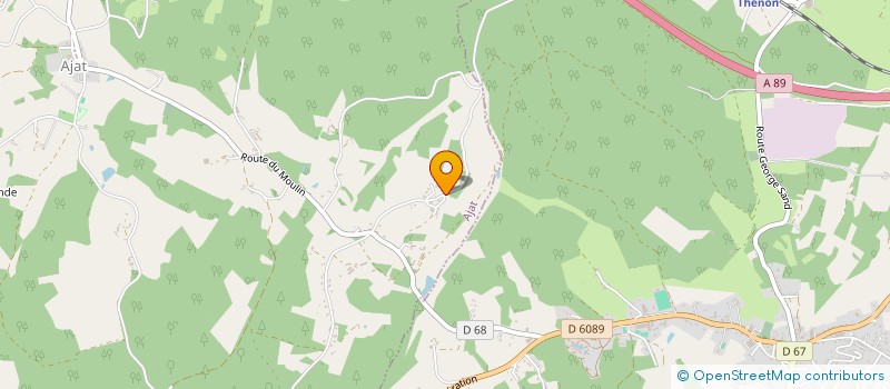 localisation de l'entreprise MONSIEUR FABIEN TILLARD  AJAT