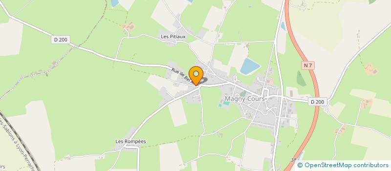 localisation de l'entreprise MONSIEUR FABIEN TINOT  MAGNY-COURS