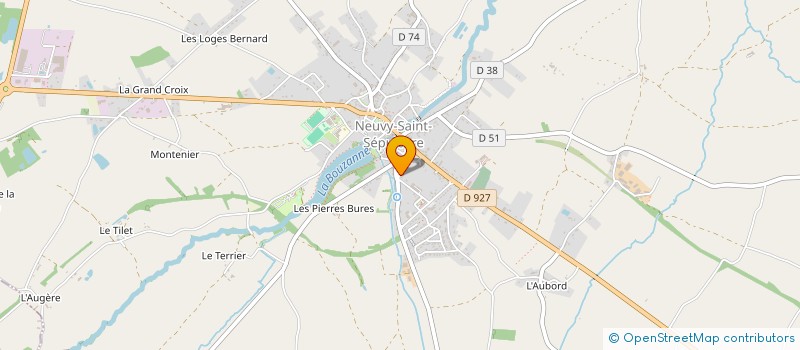 localisation de l'entreprise MONSIEUR FABIEN TISSIER à NEUVY-SAINT-SEPULCHRE