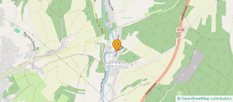 localisation de l'entreprise MONSIEUR FABIEN TISSIERE  DAIGNY