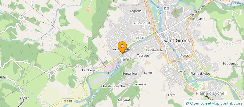 localisation de l'entreprise MONSIEUR FABIEN TORT  SAINT-GIRONS