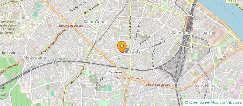 localisation de l'entreprise MONSIEUR FABIEN TOULME  BORDEAUX