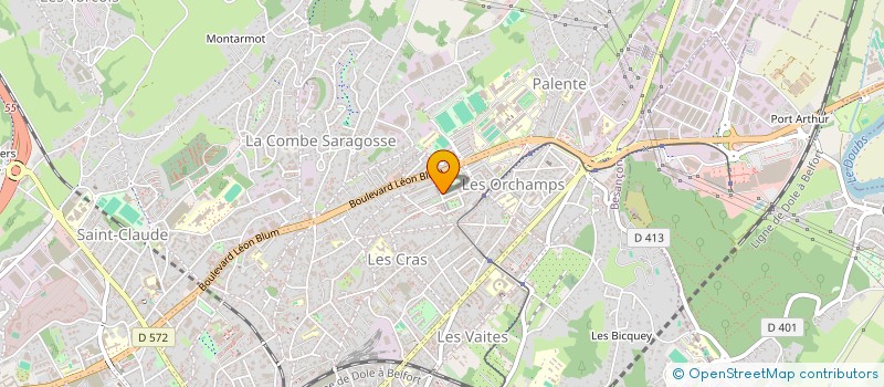 localisation de l'entreprise MONSIEUR FABIEN TURPIN à BESANCON