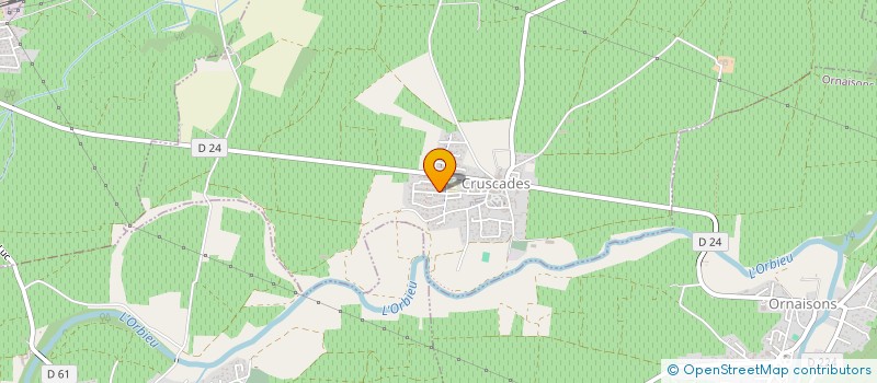 localisation de l'entreprise MONSIEUR FABIEN VACHER  CRUSCADES