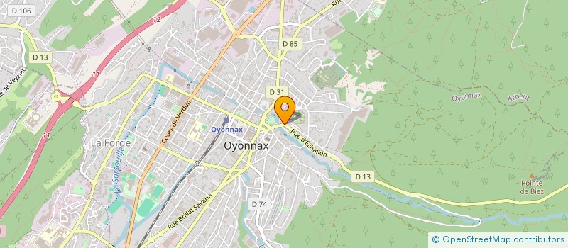localisation de l'entreprise MONSIEUR FABIEN VAILLOUD à OYONNAX