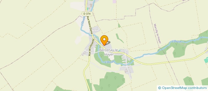 localisation de l'entreprise MONSIEUR FABIEN VALIDIRE  BERCENAY-LE-HAYER