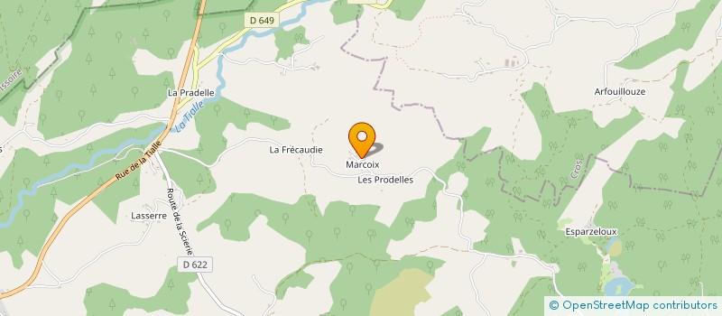 localisation de l'entreprise MONSIEUR FABIEN VALLET à LANOBRE