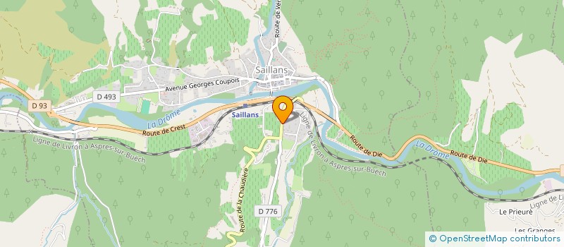 localisation de l'entreprise MONSIEUR FABIEN VANTHUYNE  SAILLANS