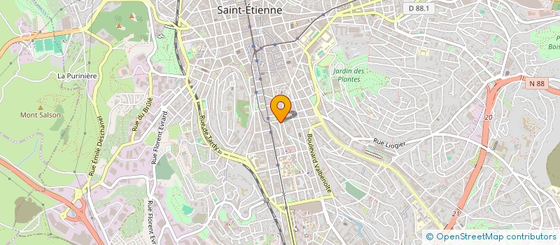 localisation de l'entreprise MONSIEUR FABIEN VARAGNAT  SAINT-ETIENNE