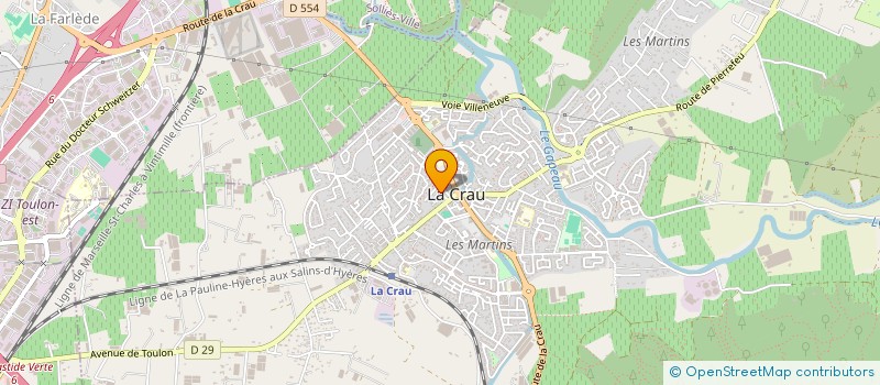 localisation de l'entreprise MONSIEUR FABIEN VASSALLO  LA CRAU