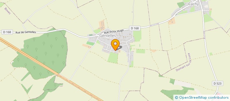 localisation de l'entreprise MONSIEUR FABIEN VELLA  GENTELLES