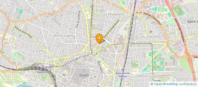 localisation de l'entreprise MONSIEUR FABIEN VENDROUX  DIJON
