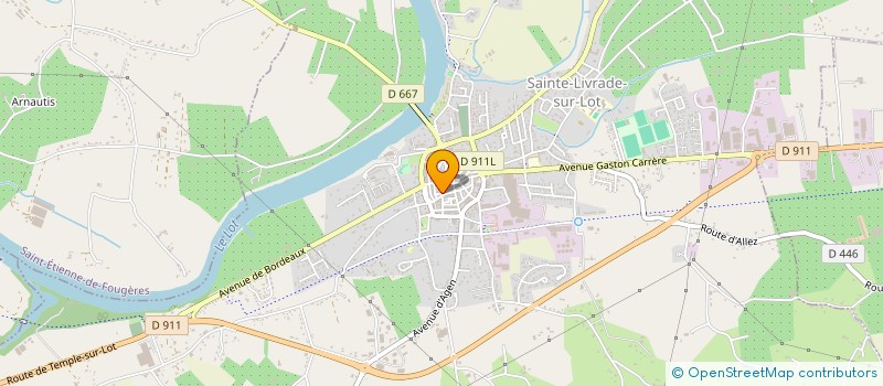 localisation de l'entreprise MONSIEUR FABIEN VERON DURAND  SAINTE-LIVRADE-SUR-LOT