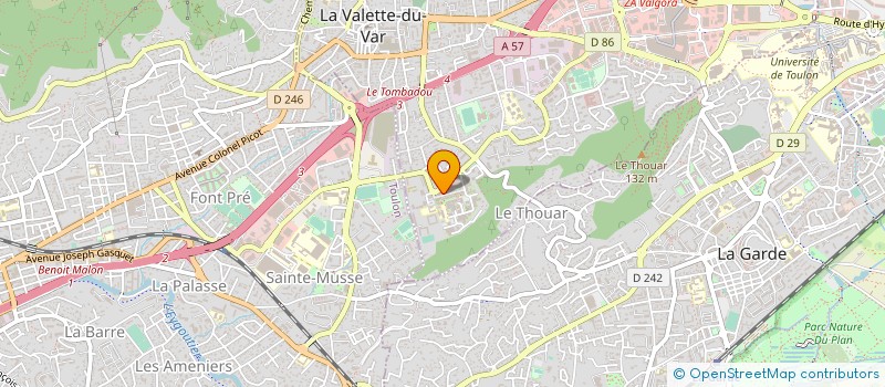 localisation de l'entreprise MONSIEUR FABIEN VEROUX à LA VALETTE-DU-VAR