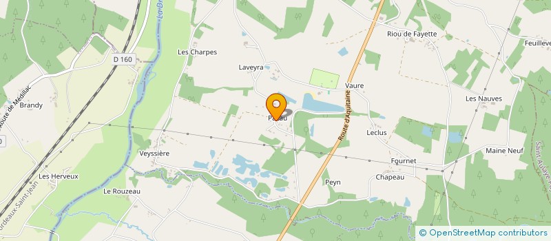 localisation de l'entreprise MONSIEUR FABIEN VERSIGNY  SAINT AULAYE-PUYMANGOU