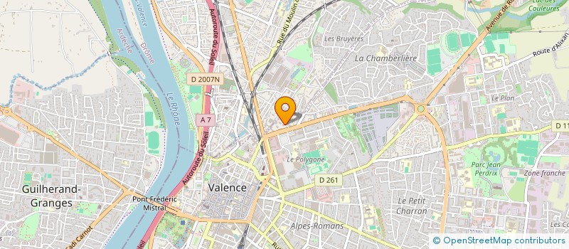 localisation de l'entreprise MONSIEUR FABIEN VEYRE à VALENCE